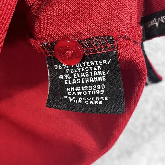 Travis‎ Mathew Polo Shirt Mens Small Red White Stripe Golf Performance Stretch - Picture 7 of 13